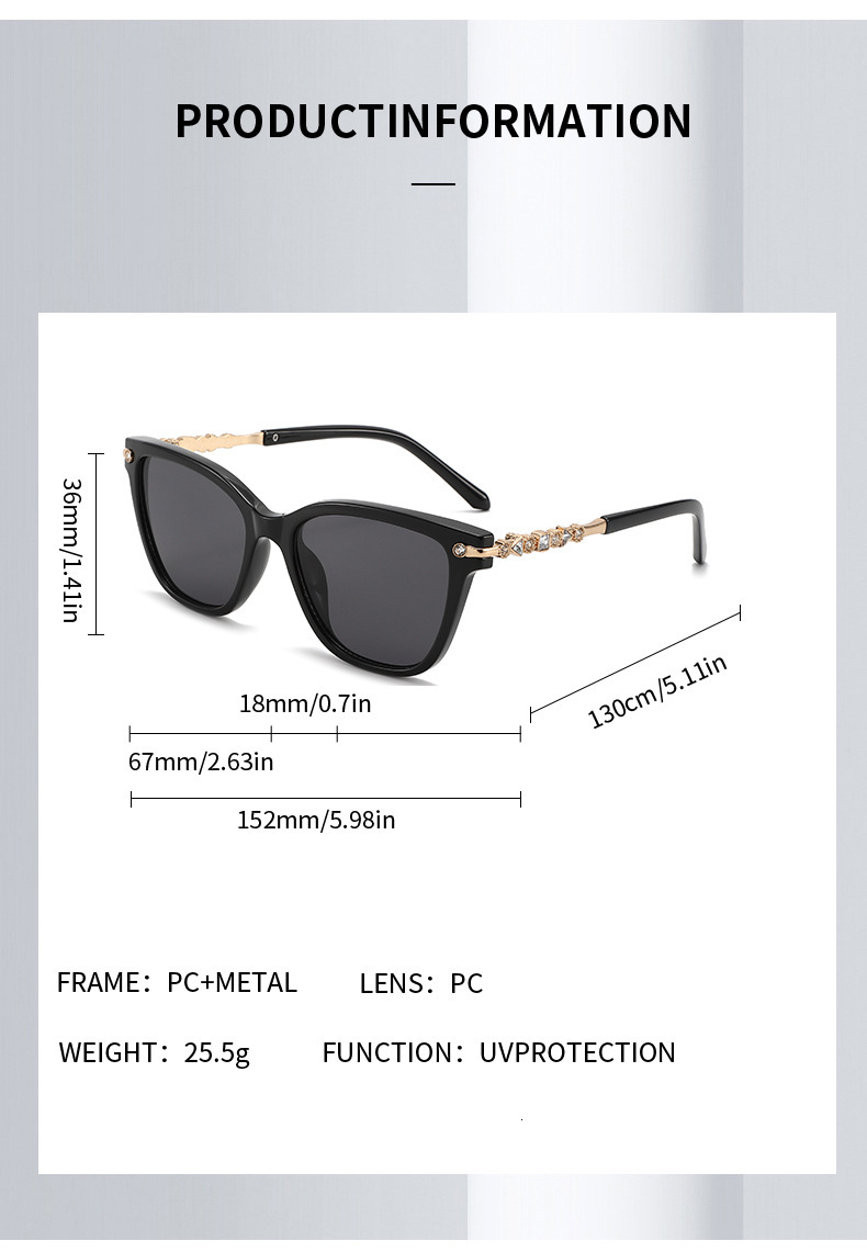 2371 Mirror Wholesale New Fashion Round Face Outdoor Women's Sunglasses Unique Cat Eye Designer Diamond Inlaid Polarization Retro Designer Sungla