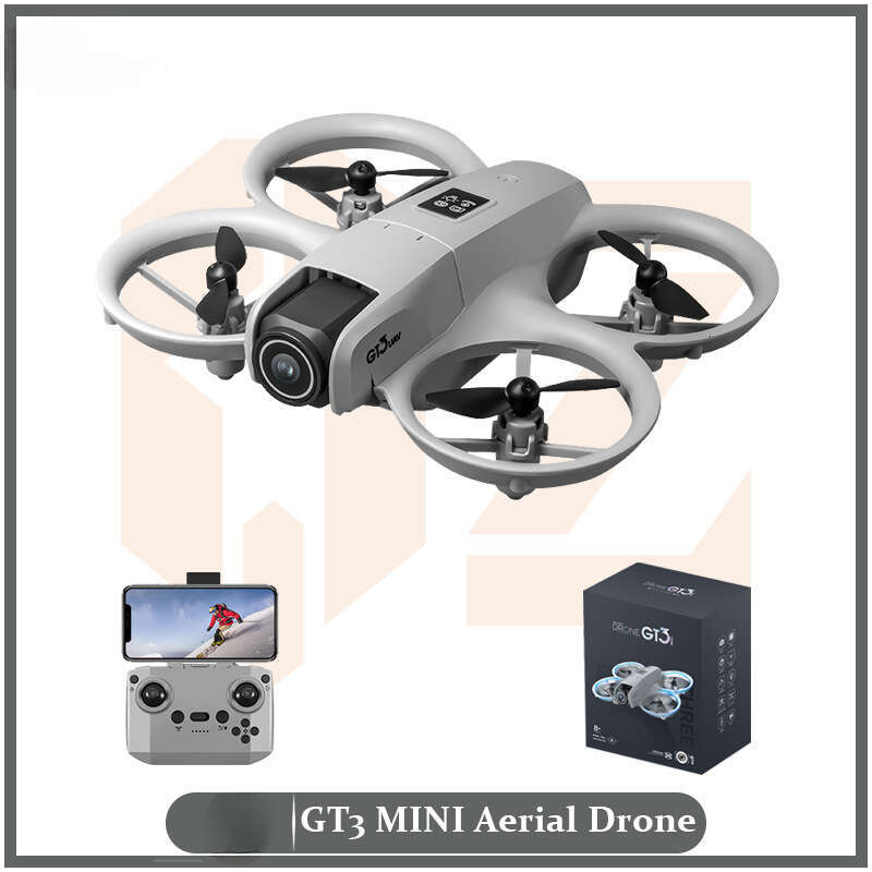 New Mini GT3 Drone 4K HD Aerial Photography Full Wrap Anti-Collision Optical Flow Obstacle Avoidance RC Quadcopter for Adults Kids CKS