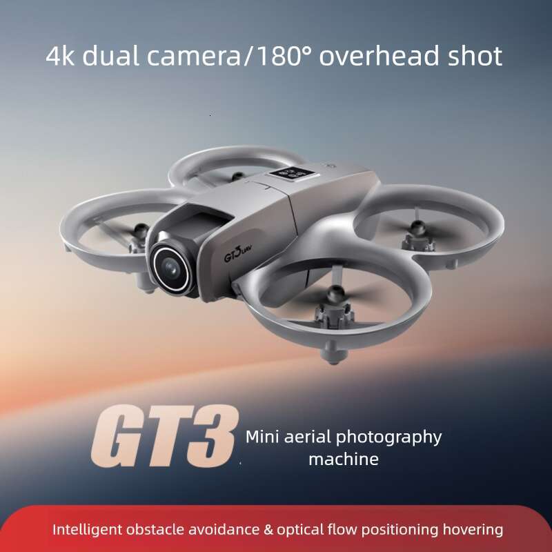 New Mini GT3 Drone 4K HD Aerial Photography Full Wrap Anti-Collision Optical Flow Obstacle Avoidance RC Quadcopter for Adults Kids CKS