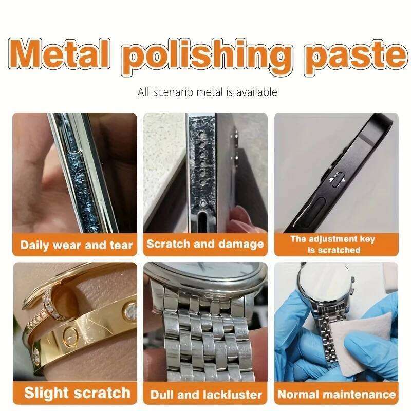Watch Polishing - Strap Repair Cream, Jewelry Metal Oxidation Remover,Stainless Steel Surface Scratch Removal Paste, 30g