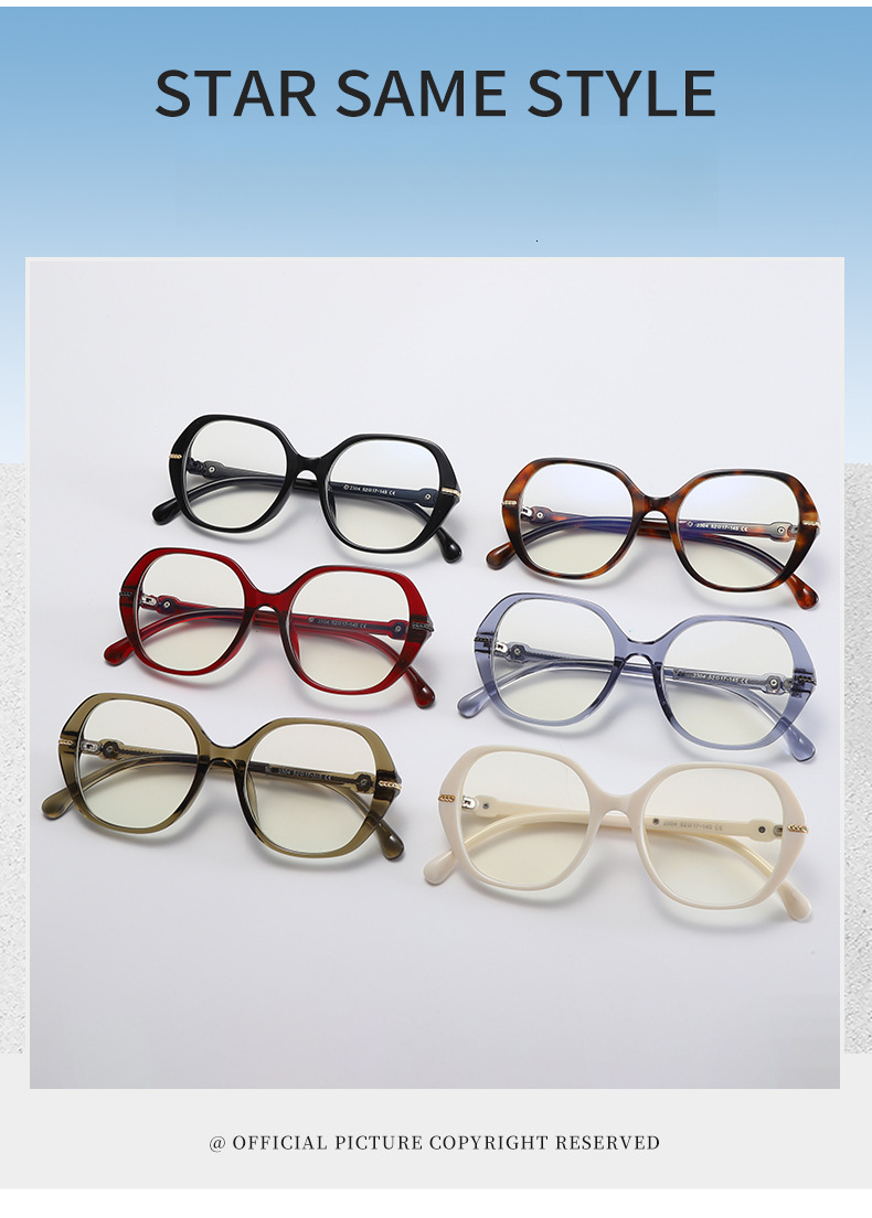 New European And American Style Women's High-end Fashionable Round Face Over-the-counter Glasses Retro Designer Sunglasses Outdoor UV Protection 