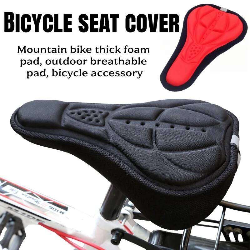 Bicycle accessories - MTB saddle, soft cover, mountain bike thick sponge outdoor breathable pad, bicycle seat