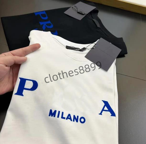 Tees Tshirt Summer fashion Mens Womens Designers T Shirts Long Sleeve Tops Letter Cotton Tshirts Clothing Short Sleeve High Quality Clothes42 pradas pra pradaa