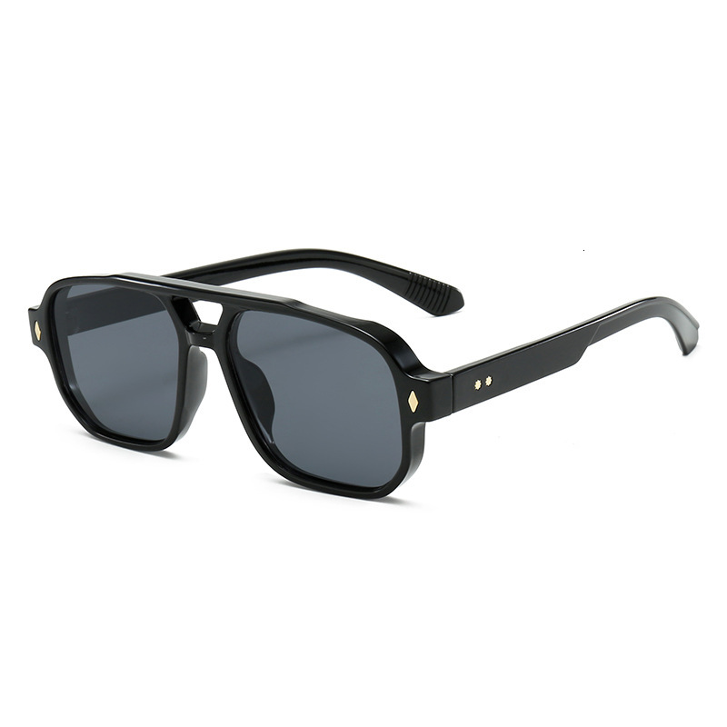 2026 New European And American Fashion Square Frame Designer Men's Sports Sunglasses Outdoor Driving Sunscreen Glasses Cross Border Wholesale