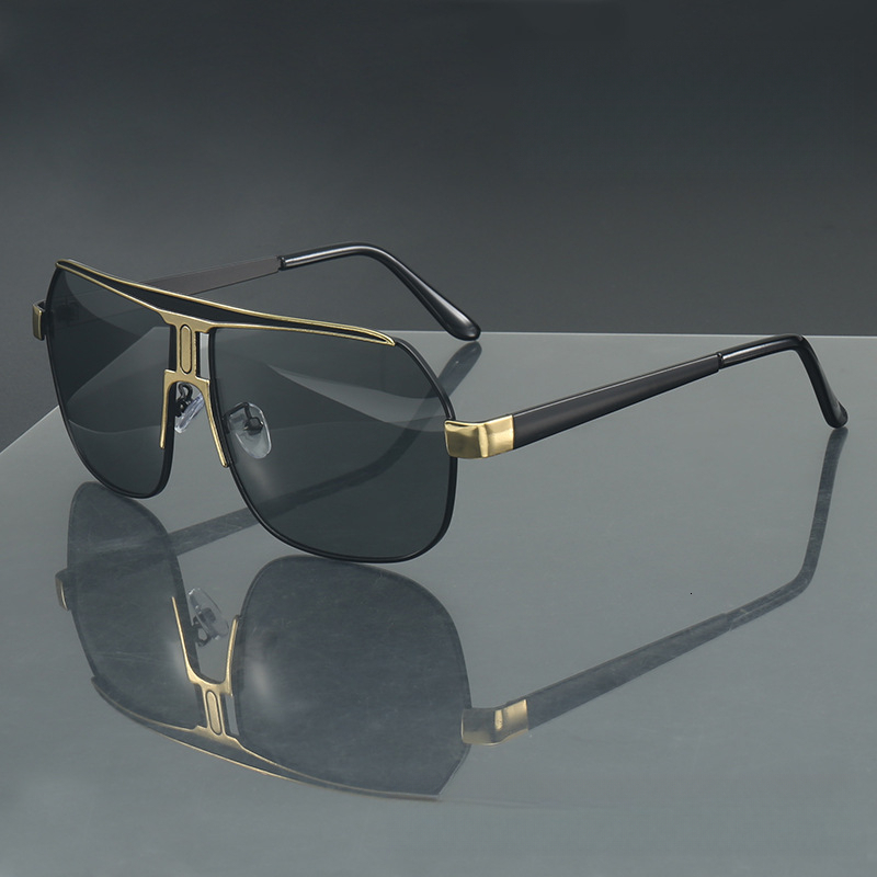 2026 Luxury New Metal Double Beam Frame High End Men's Designer Sunglasses Fashion Trend Outdoor Sports Driving Fishing Bicycle Sunglasses