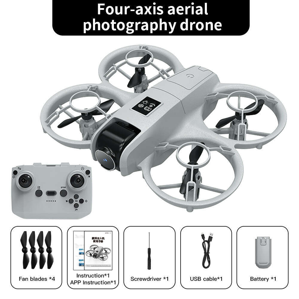 New Product V2 Drone HD Aerial Photography 8K Long Endurance Remote Control Aircraft Optical Flow Dual Camera Toy Four-Axis Flight Kuhangxin 26419