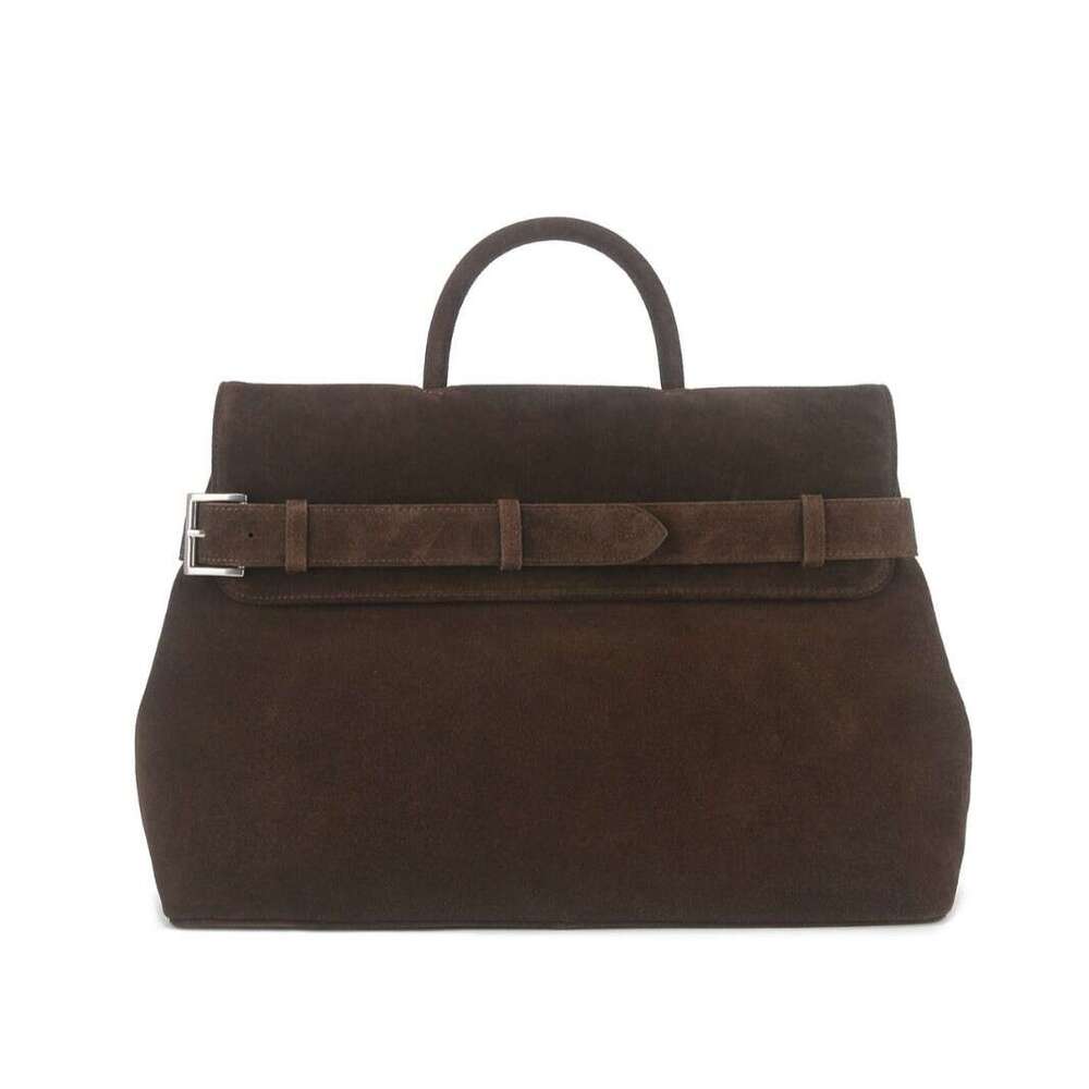 2026 Autumn Winter New Korean Style Niche Suede Messenger Bag Belt Buckle Casual Commuter Tote Handbag For Women SENYY