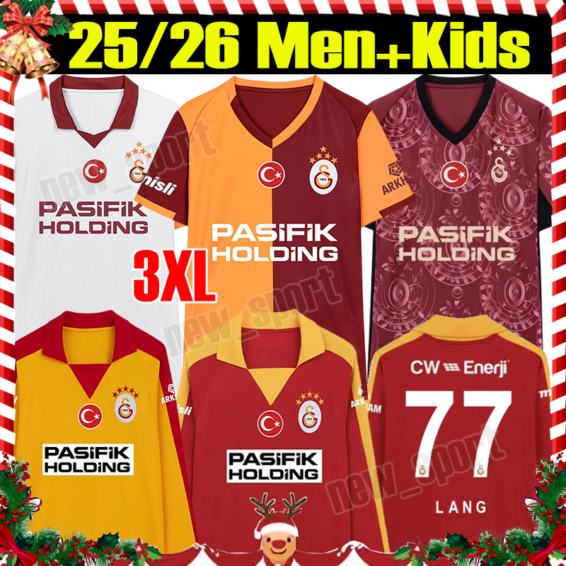 4XL 2025/26 GalatAsaRay Soccer Jerseys turkey SANE OSIMHEN YUNUS MORATA Fans version Home Away SALLAI ICARDI ZAHA SANCHEZ DEMIR men kids Kits sock Football shirt