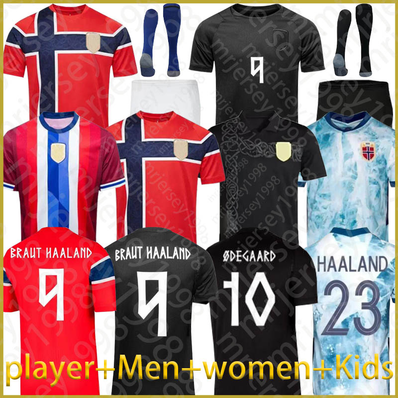 2026 Haaland NoRwAy Soccer Jersey Haaland Odegaard STRAND LARSEN sorloth BERG AJER NUSA BOBB OSTIGARD VETLESEN THORSTVEDT 2026 27 NoRwAy national team men kids kit