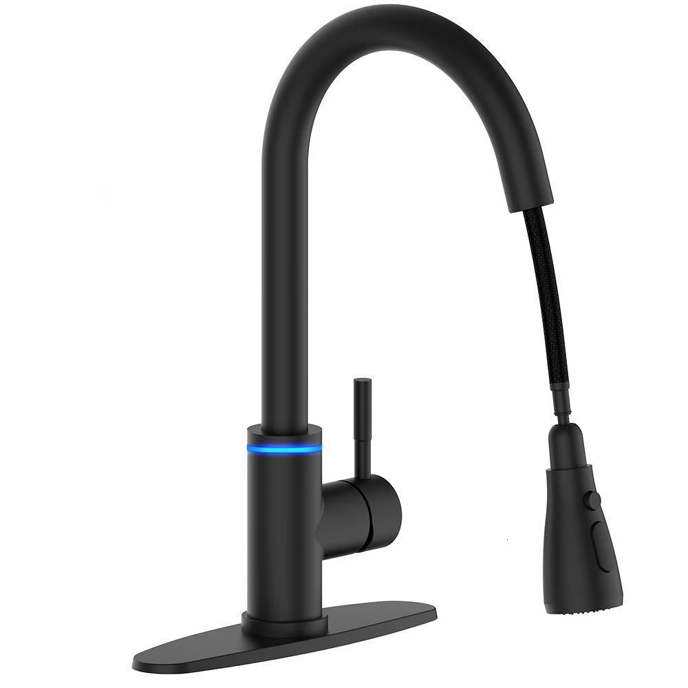 Touch Control Sensor Faucet Kitchen Pull-out Hot and Cold Water Faucet Universal Retractable Sink Vegetable Washing Basin Faucet240929