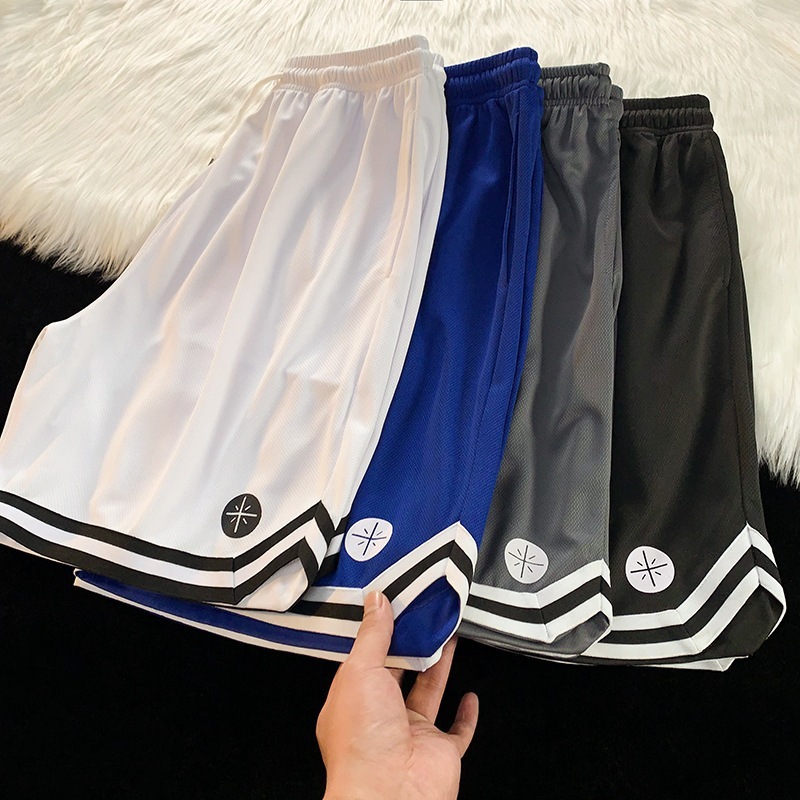 Designer Luxury Summer Outdoor Basketball Sports Shorts For Men Thin Casual Quick-dry Ice Silk Loose Fit Versatile Five-point Shorts For Men