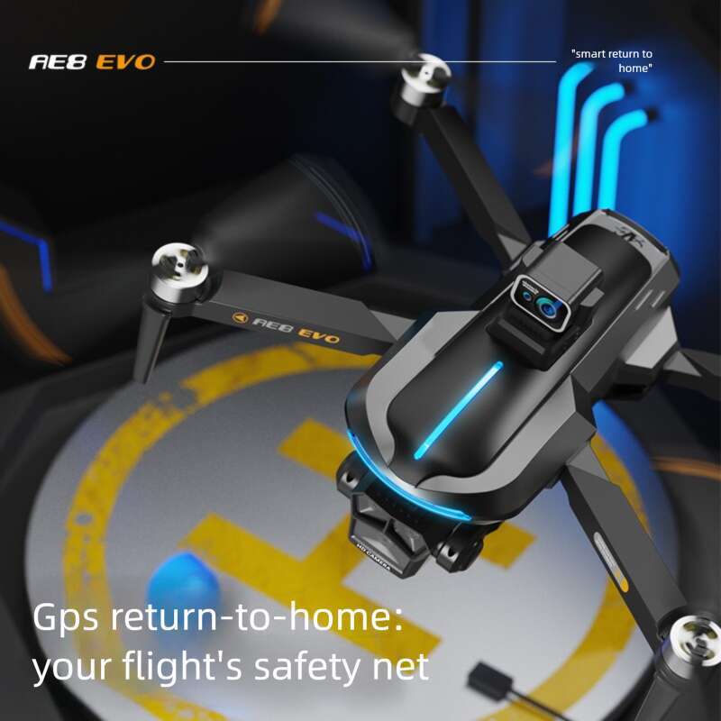 AE8 EVO GPS Drone Brushless Motor 4K HD Camera Auto Return Obstacle Avoidance Long Flight Foldable RC Quadcopter Aerial Photography CKS