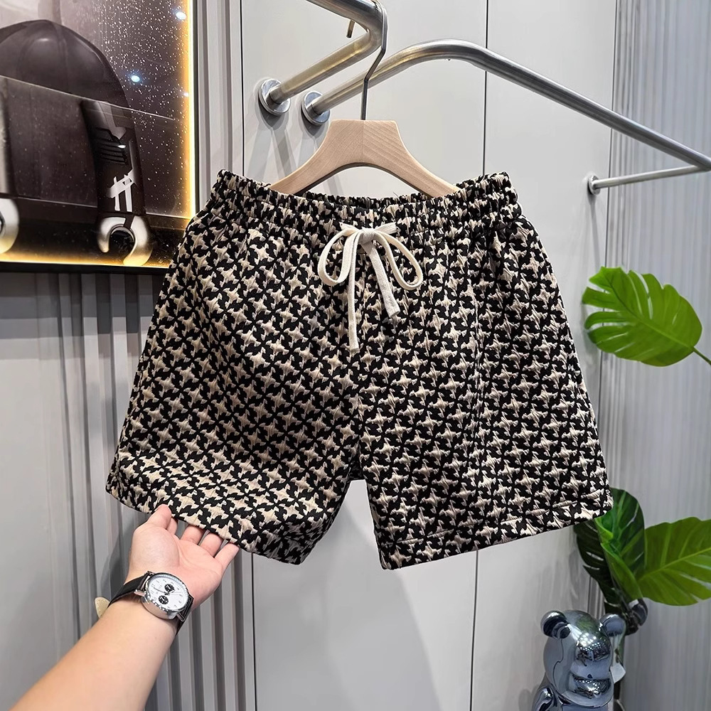 Ge Light Luxury Quarter Beach Pants Designer Summer New Trendy Shorts Unisex Retro Sports And Leisure Beach Pants Mid Pants