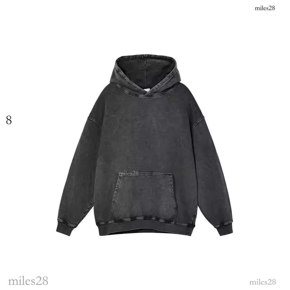 Vintage Washed Oversized Hooded Sweatshirt - Baggy Street Style for Unisex Couples Cross-border heavyweight 300g vintage washed sweatshirt, loose vint
