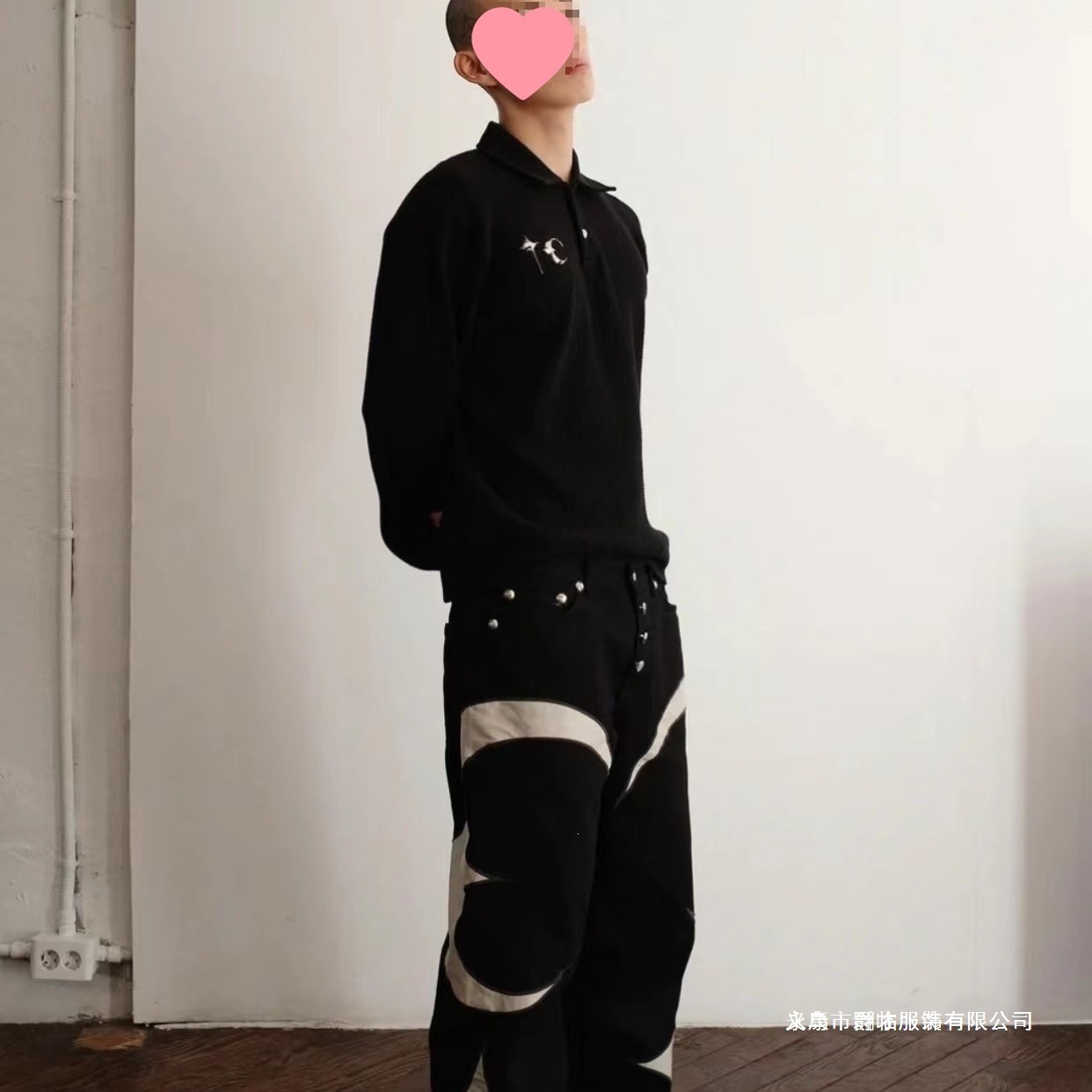 Men's Jeans Thug Club Pu Leaher Embroidery Patchwork Baggy Y2K Jeans Men's Streetwear Straight Oversized Denim Trousers Unisex Cargo Pants 2