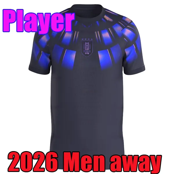 2026 World Cup Uruguay Men home away Fans Soccer Jerseys Lsuarez Ecavani F Valverde N Nandez Player Version National Team jersey Football Shirts kids 