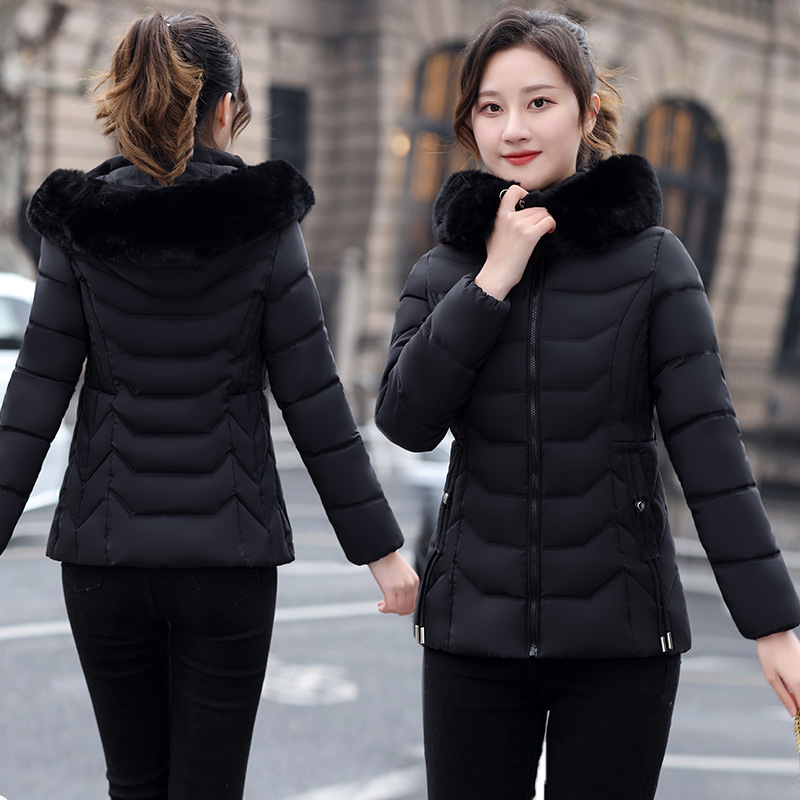 2024 winter jacket womens Parka fashion long coat wool lining hooded Parkas ultra-thin with fur collar warm chiffon lining 241010