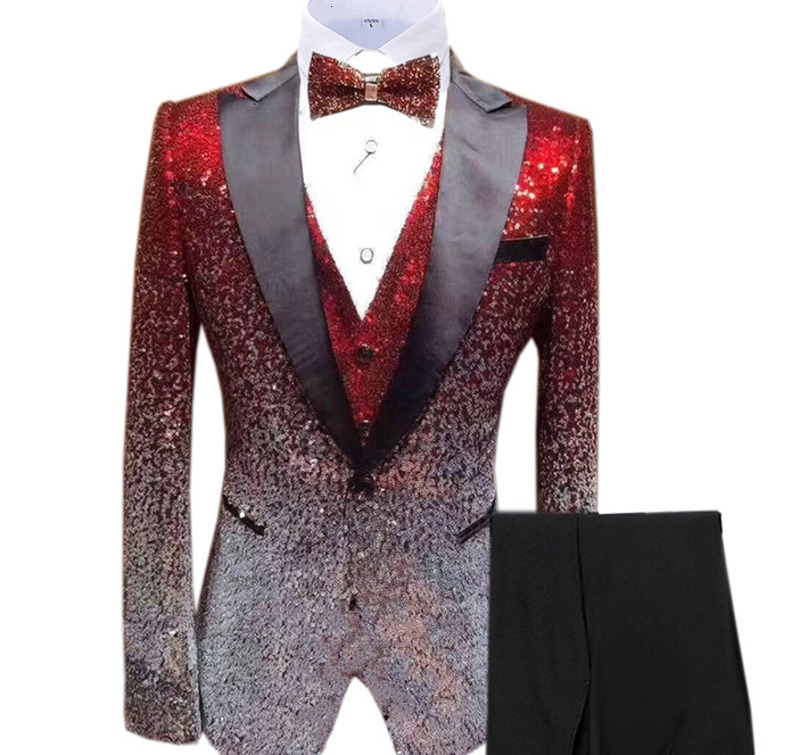 Emerald Green Men Suits For Wedding Appliques Beading Groom Tuxedos 2 Pieces Jacket Pants Prom Blazers Customized 250820