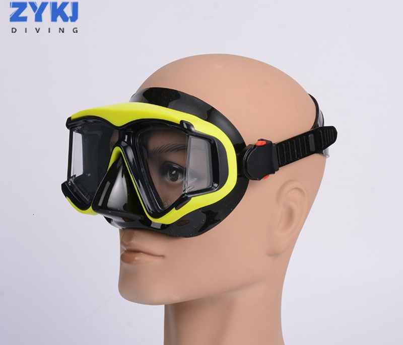 Adult Scuba Diving Mask Pano 3 Panoramic Tempered Glass Snorkeling Dive Mask Premium Swim Goggles with Nose Cover Snorkeling 250411