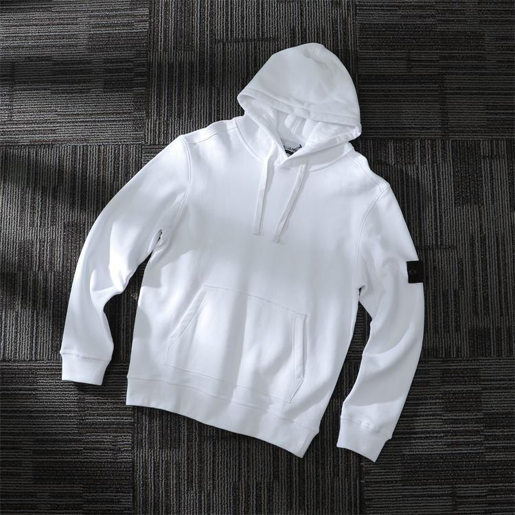 Men's pullover sportswear casual pure-colored hooded shirt 100% cotton fleece sweatshirt and sweatshirt in spring / autumn