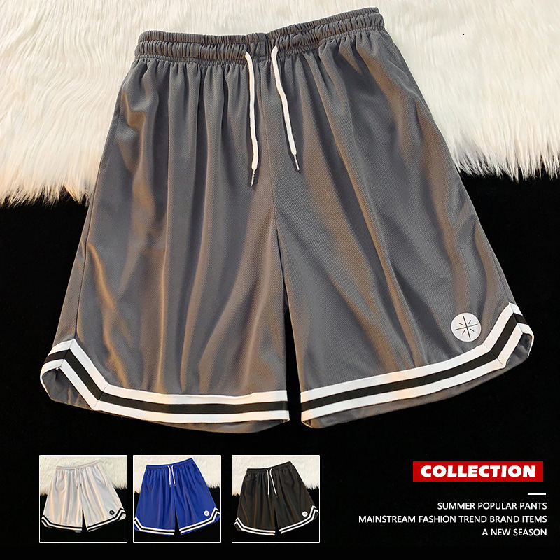 Designer Luxury Summer Outdoor Basketball Sports Shorts For Men Thin Casual Quick-dry Ice Silk Loose Fit Versatile Five-point Shorts For Men