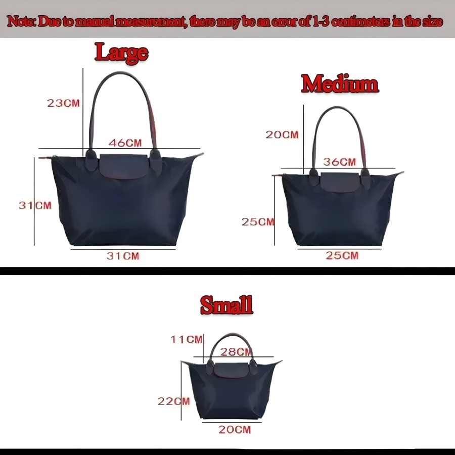 Designer Bags Nylon Embroidered Shoulder Bags Medium Unisex Laptop Totes Large Capacity Single Shoulder Bag Foldable Waterproof Fashion Hobo Handbags