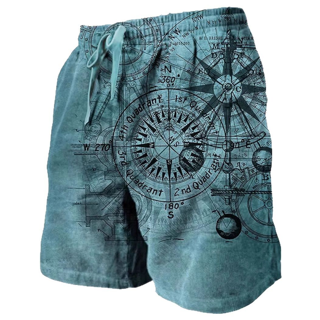 Summer Designer Heavyweight 2026 New Men's Home Beach Shorts 3D Digital Printing Painting Outdoor Leisure Fashion Versatile Design Casual Shorts
