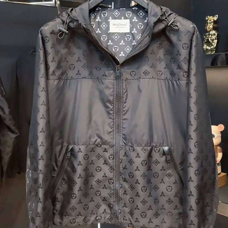 Designer Fashion Men's Brand Trendy Printed Top Versatile Fashion New Designer Fashion Casual Hooded Jacket