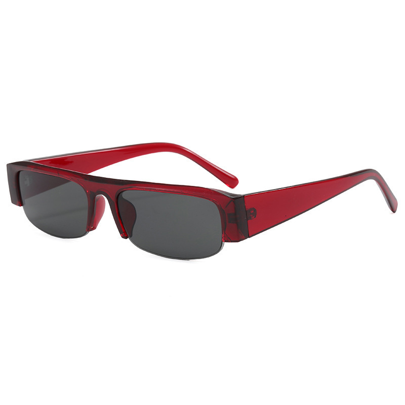Designer sunglasses 2026 New Model Sunglasses, Same Style as on Xiaohongshu, European and American Personalized Fashion Retro Half-Frame Plain Women&#