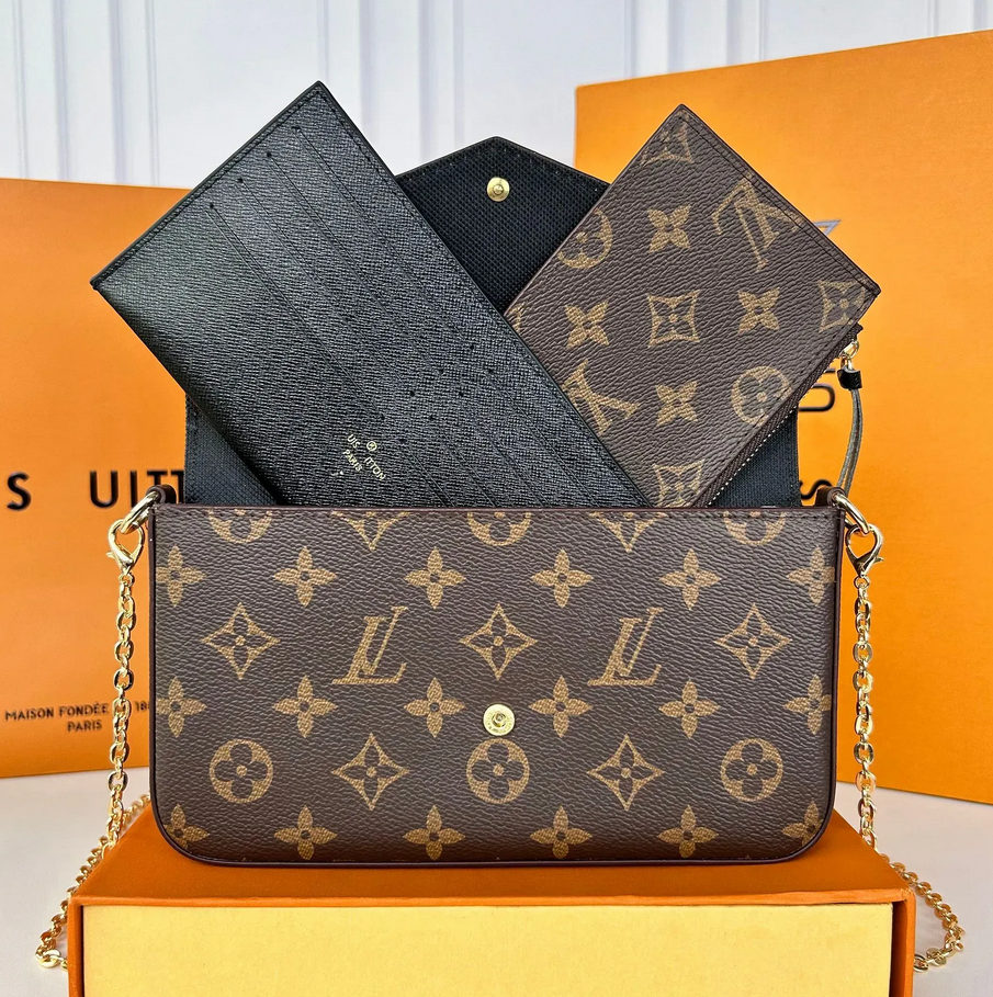 10A Luxurys designer bag women handbag favorite multi accessories 3 pcs/set woman Crossbody Purse Flowers shoulder lady bags louisities vouiton vittuon voution