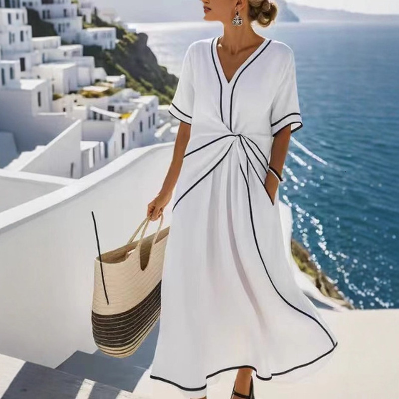 Luxury Dress Designer Dresses For Women Summer Dress Clothing Casual Dresses Short Sleeve Bohemian Elegant Commuter Long Dress For Holiday