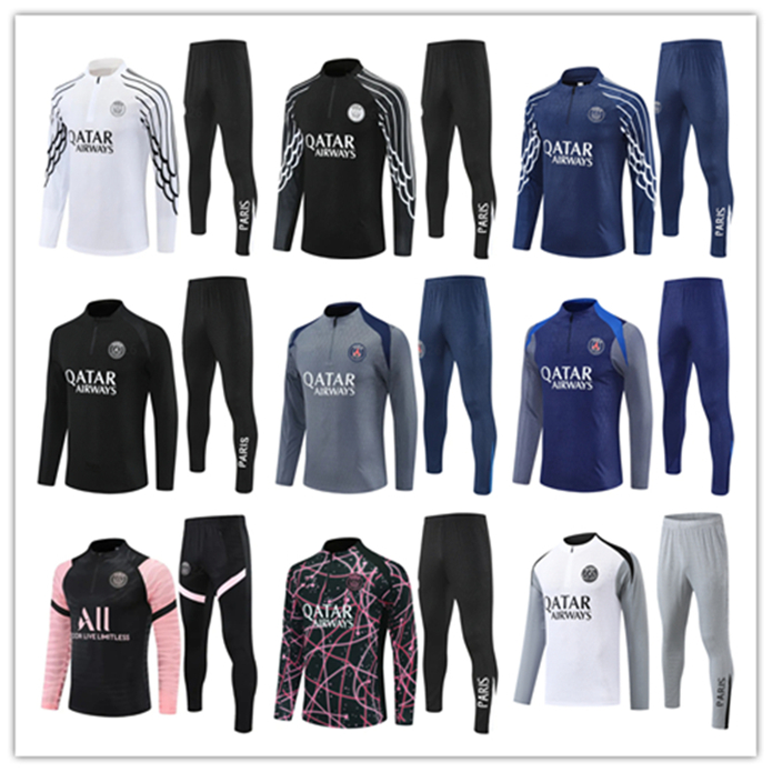 2026 2027 maillot de foot Kvaratskhelia PARIS soccer tracksuit HAKIMI 26 27 BARCOLA O.Dembele PSGES Sportswear jogging chandal Football Long sleeve survetement