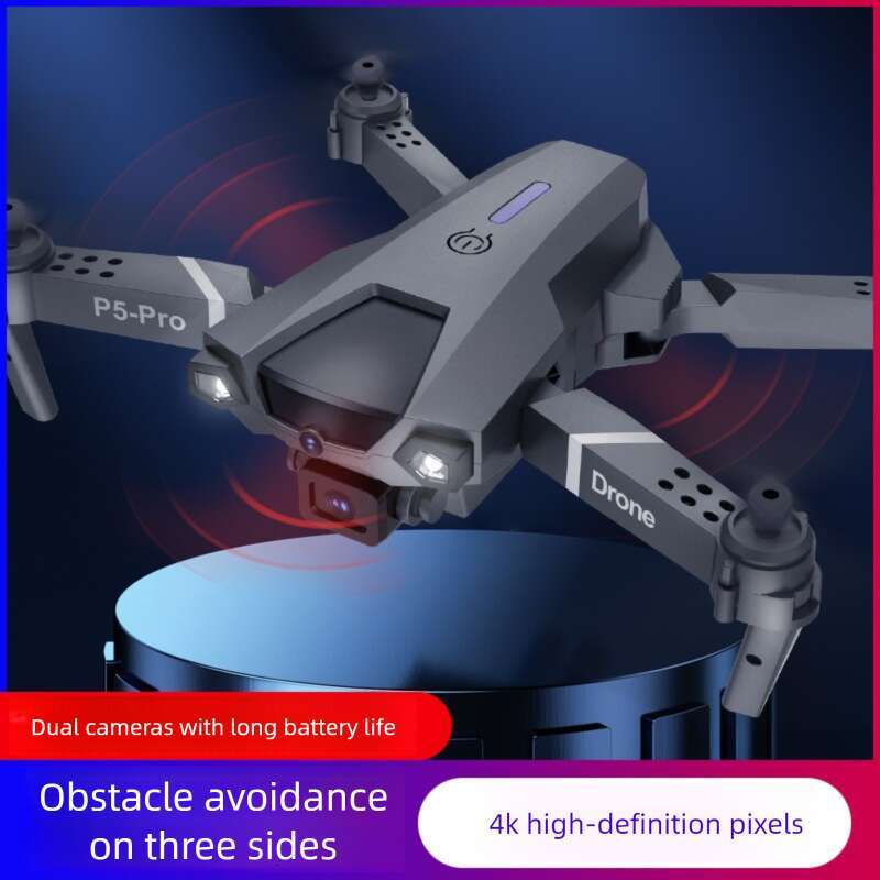 P5 Foldable RC Drone 4K HD Dual Camera Obstacle Avoidance WiFi FPV Optical Flow Long Endurance Aerial Photography Toy CKS