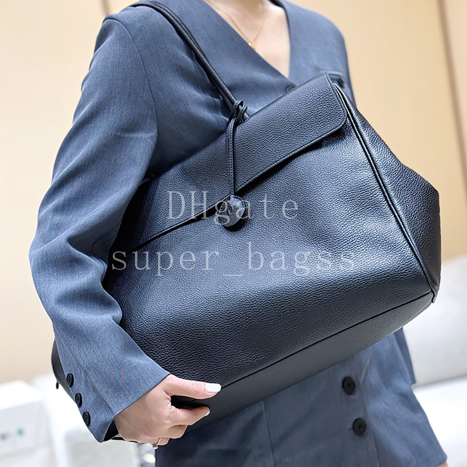 Large Shopping Bag Professional OEM Quality designer bag 43CM handbag Grained Calfskin Flap Shoulder Bag Luxury Tote bag with gift box CAS6289A