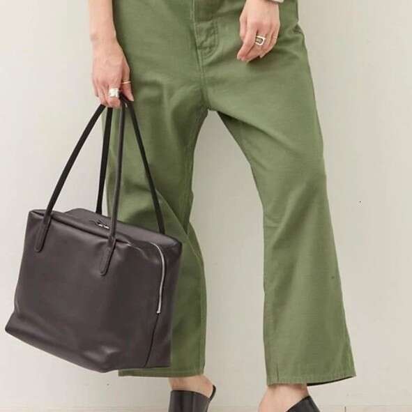 2026 New Luxury R o w Henri Bag Soft Cowhide Leather Tote Bag Minimalist Underarm Shoulder Bag Large Capacity Versatile Commute Handbag For Women SENY