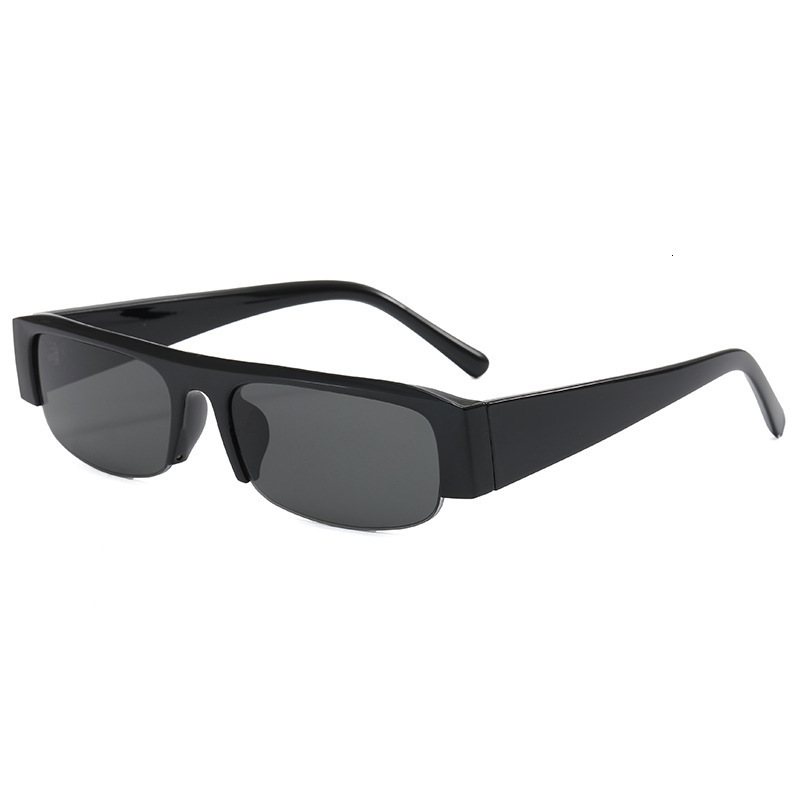 Designer sunglasses 2026 New Model Sunglasses, Same Style as on Xiaohongshu, European and American Personalized Fashion Retro Half-Frame Plain Women&#