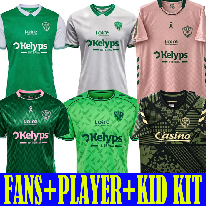 25 26 27 maillots AS Saints Etienne Soccer Jerseys 4th FOURTH GREEN STASSIN MOUEFFEK 2025 2026 maillot ASSE Etienne BATUBINSIKA Football shirts equipment CHALAMET