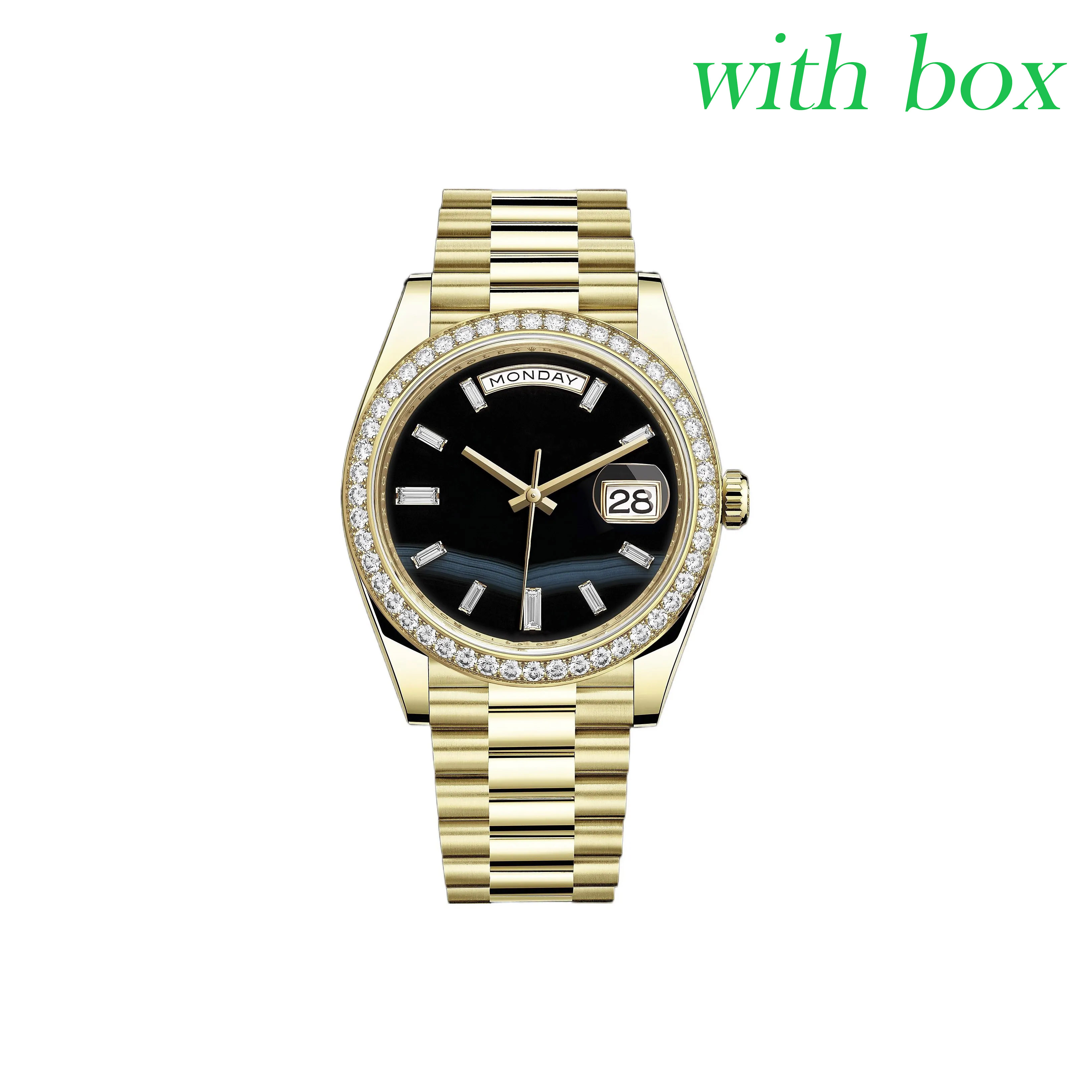 Mens diamond Watch 41/36MM designer Watches 2813 Automatic movement 904L stainless steel strap Luminous Sapphire glass Wristwatches With Box AAA quality