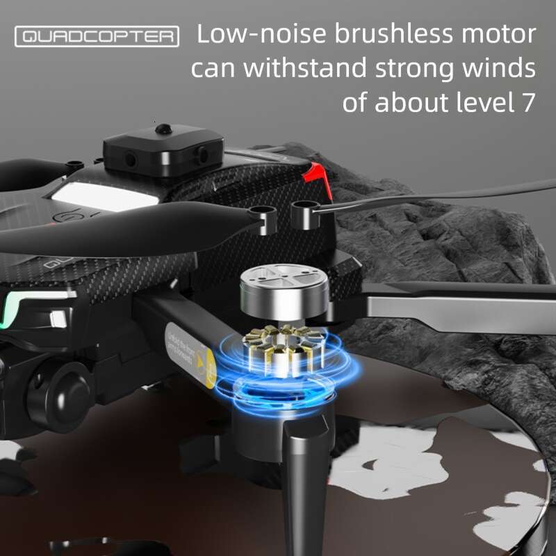 J6 RC Drone Brushless Motor Obstacle Avoidance LED Light Optical Flow HD Camera Long Flight Quadcopter Aerial Photography Toy CKS
