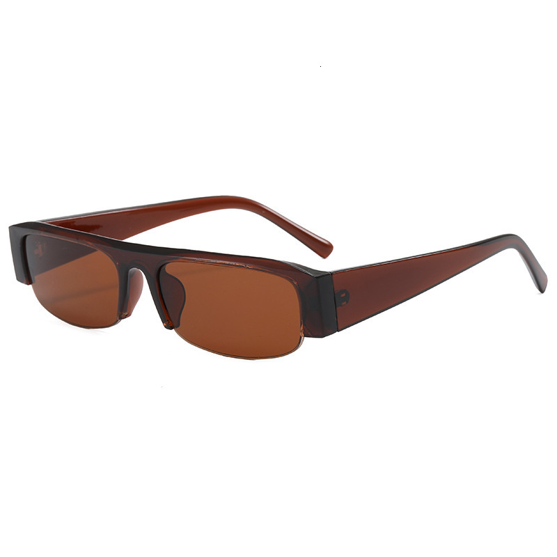 Designer sunglasses 2026 New Model Sunglasses, Same Style as on Xiaohongshu, European and American Personalized Fashion Retro Half-Frame Plain Women&#