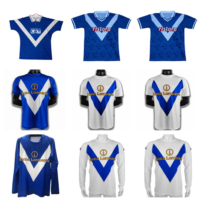 1996 1997 1998 2003 2004 Retro Brescia soccer jerseys 96 97 98 03 04 BAGGIO vintage football shirt Long sleeves
