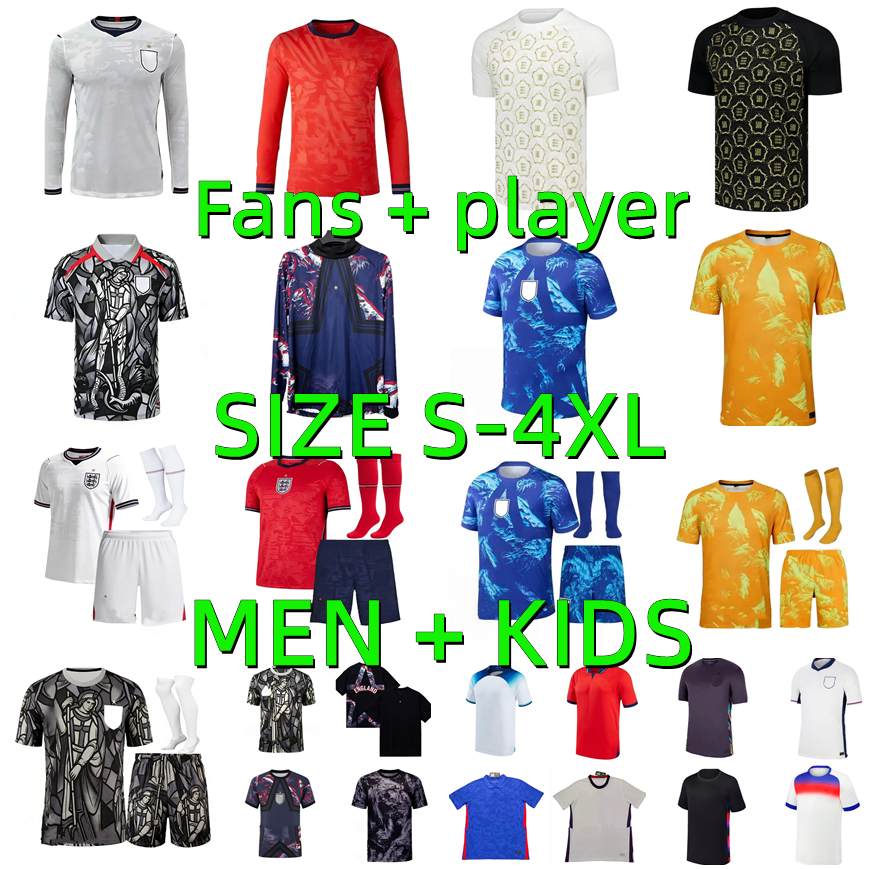 2026 2027 England Soccer Jersey SAKA RASHFORD KANE FODEN STERLING 20 21 22 23 24 25 26 27 GREALISH MOUNT BELLINGHAM RASHFORD men kids kit football shirt player version