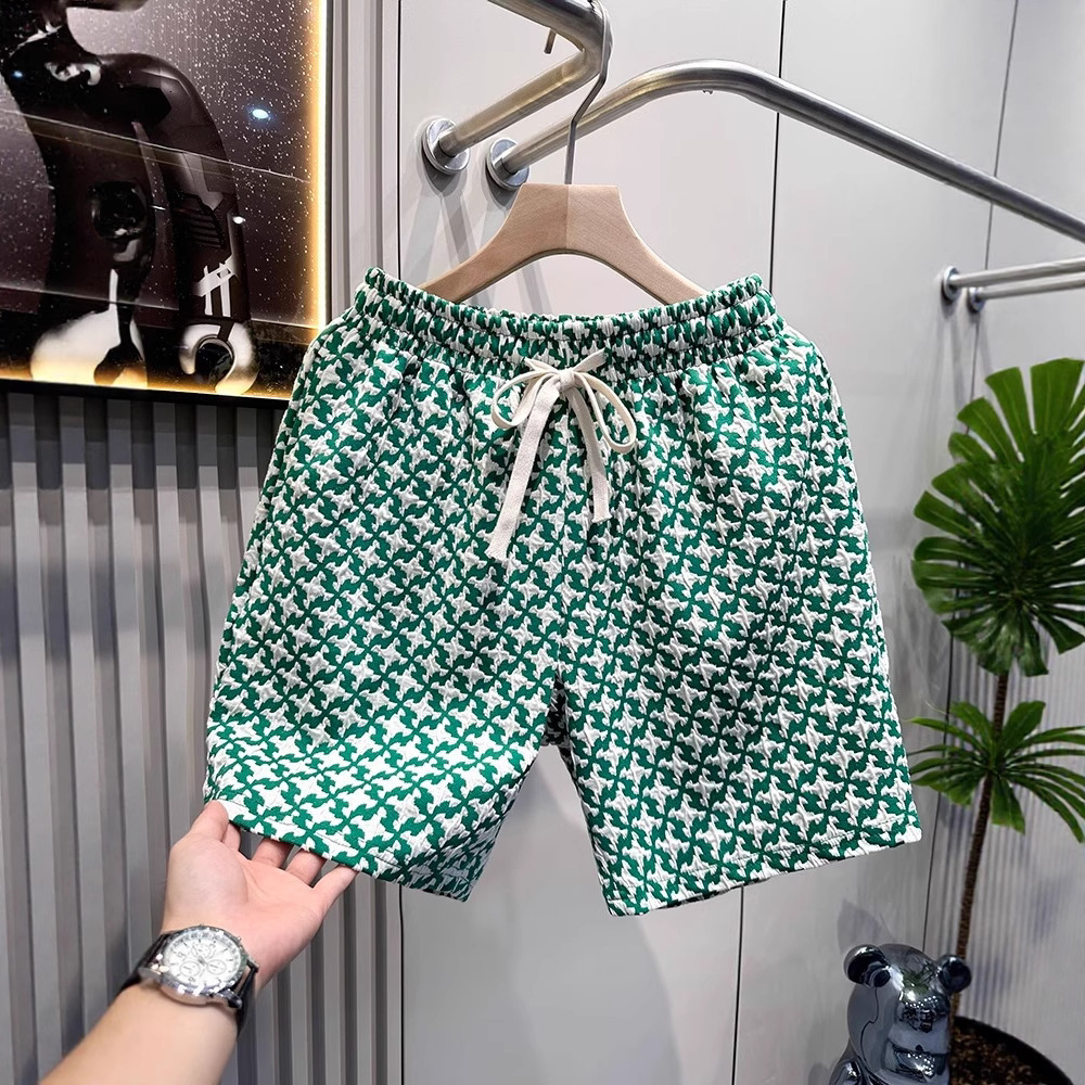 Ge Light Luxury Quarter Beach Pants Designer Summer New Trendy Shorts Unisex Retro Sports And Leisure Beach Pants Mid Pants