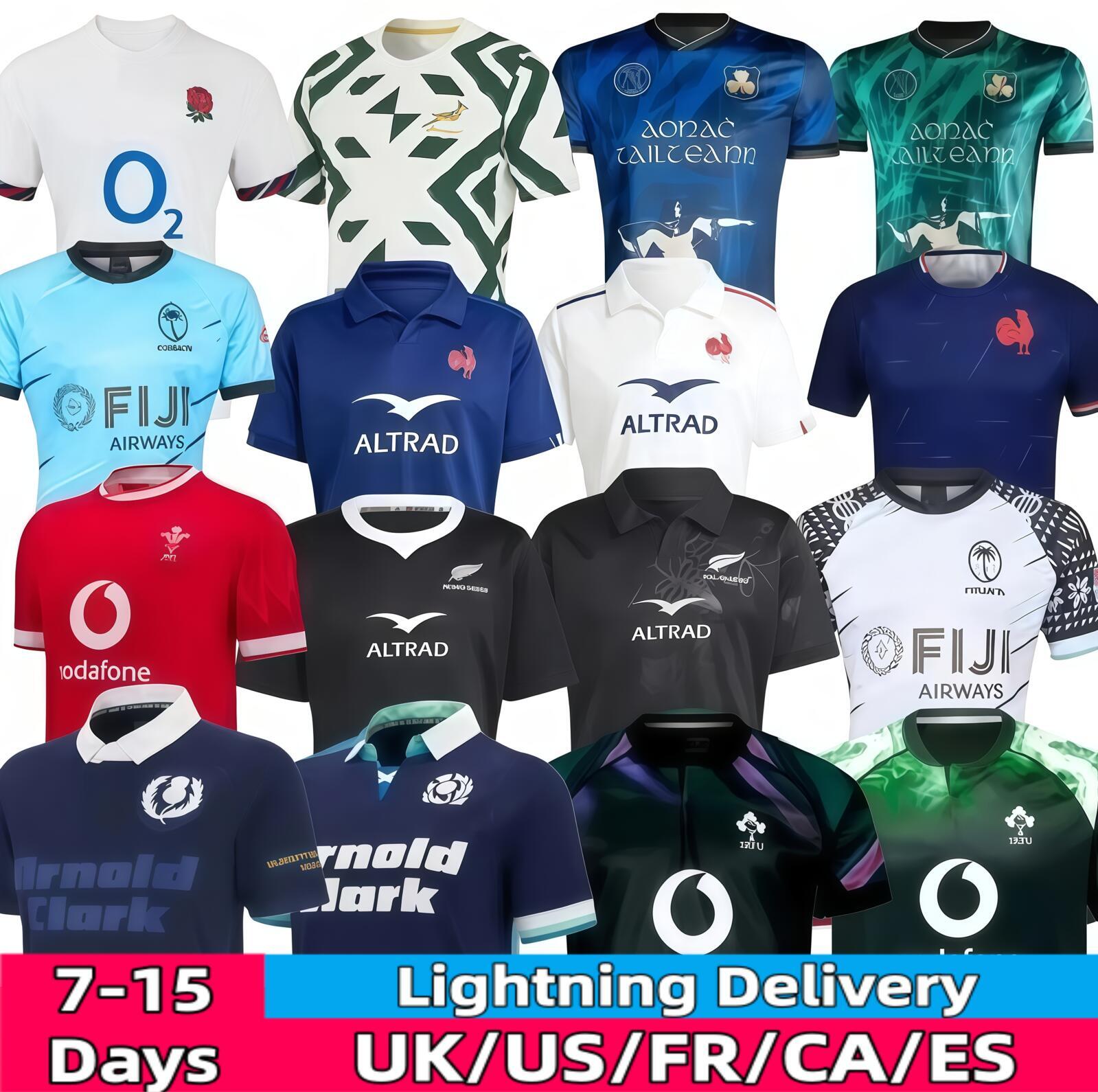 2026 World Cup Scotland Ireland national team Englands French jersey New Zealand Samoas Lionses Australia rugby shirt home away men