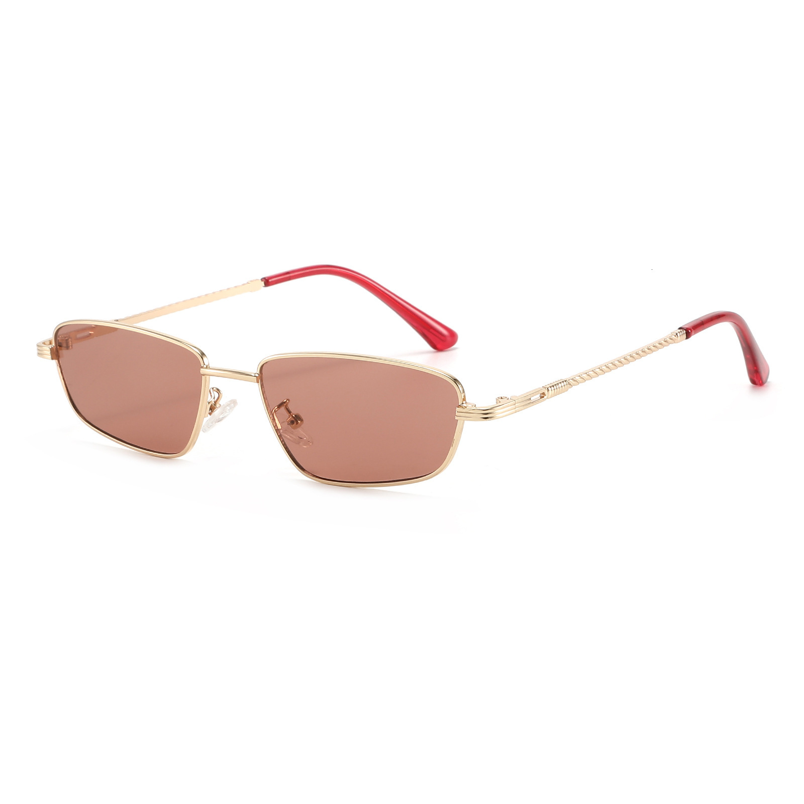 New European and American style small-frame square sunglasses, fashionable and versatile, suitable for street photography, with a simple and high-end 
