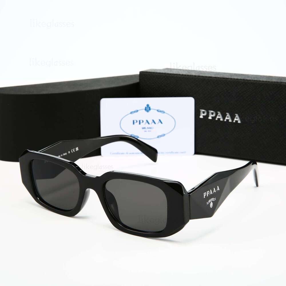 Luxury Designer Sunglasses for Women Men Vintage Retro Square Sunglasses UV400 Polarized Metal Sun Glasses for Driving Travel with box