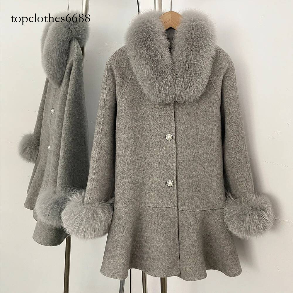 26ss OFTBUY Jacket with Fur Manteau Femme 2026 Wool and Trench Coat Warm Woman Clothes Fashion Winter Korean Reviews Many Outer SANRAN