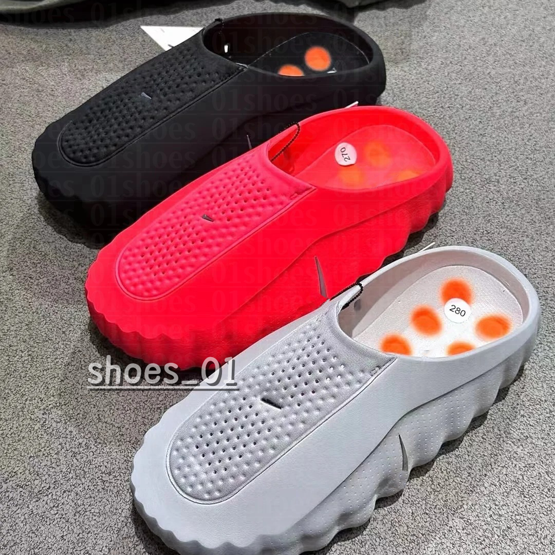 Mind 001 002 slides Designer Sports Men's Pregame Mules Pre-match Daily Outfit Triple Black Tech Comfortable Bone Solar Red Black Chrome Light Smoke Summer shoes 36-45