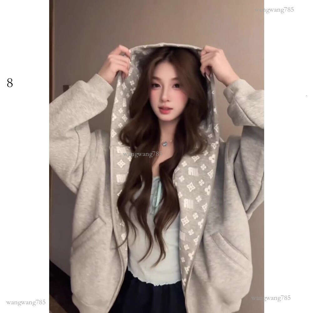 Plus Size Vintage Washed Hoodie - Retro Style Comfortable Tops for Adults American Retro Gray Cardigan Hood