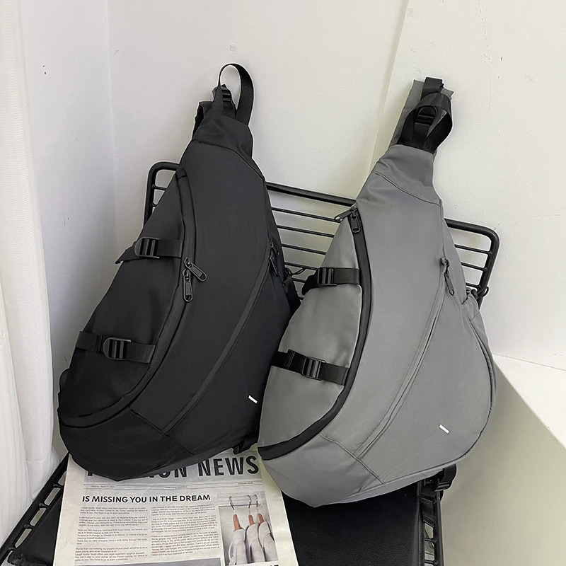 Sling Bags for Men Large Capacity Man Chest Bag Casual Travel Unisex Crossbody Bag Nylon Storage Shoulder Bag Student Backpacks260415BJ - view 6